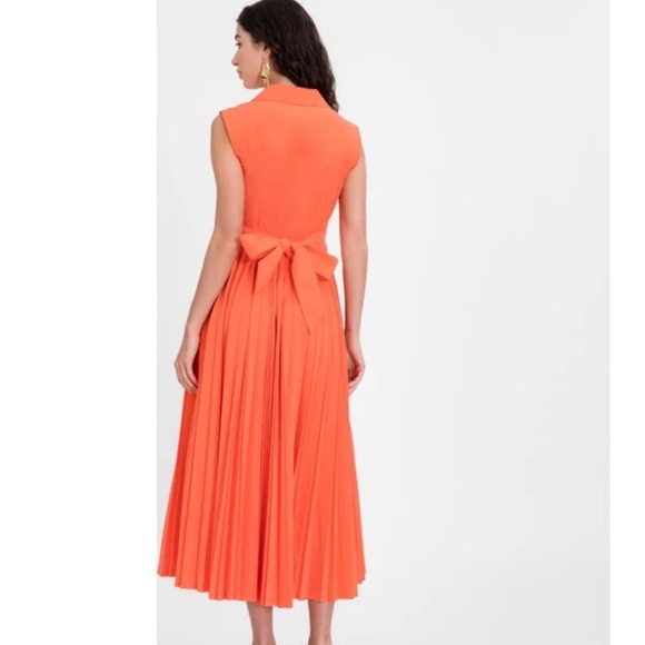 Tanya Taylor Carissa dress flame orange - Picture 4 of 8